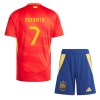 Original Trikotsatz Spanien Alvaro Morata 7 Heimtrikot EURO 2024 Für Kinder